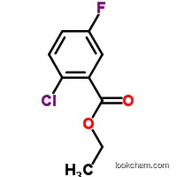 Molecular Structure of 57381-63-2 (2-Chloro-5-fluorobenzoic acid ethyl ester)